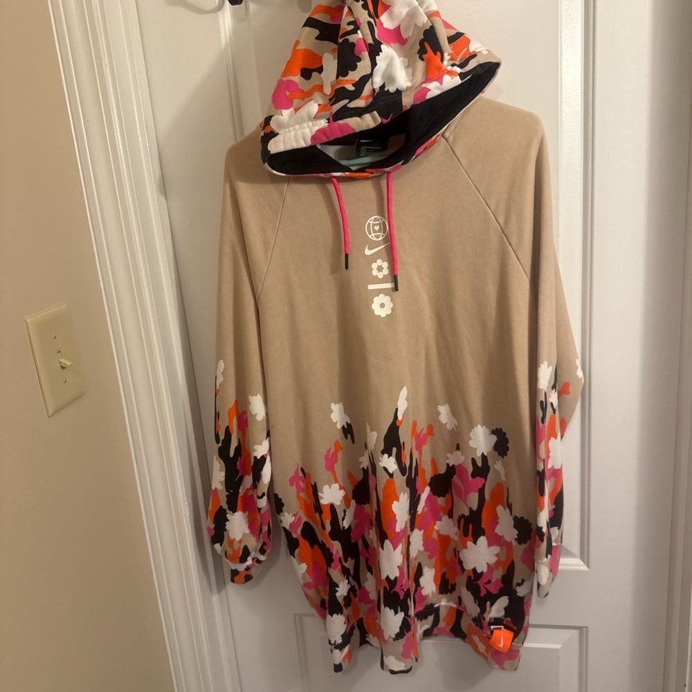 Nike x Eileen Tjan Art & Illustrations floral hoodie Sweater Dress